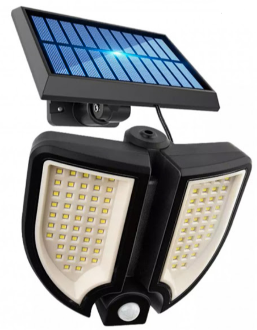 Lampă solară YT-90 90 LED cu senzor de mișcare și telecomandă